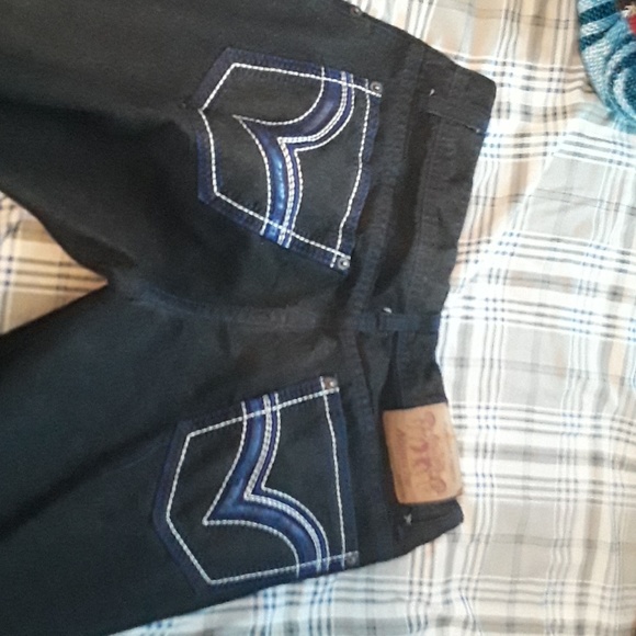 Blue embroidered jeans - Picture 3 of 3